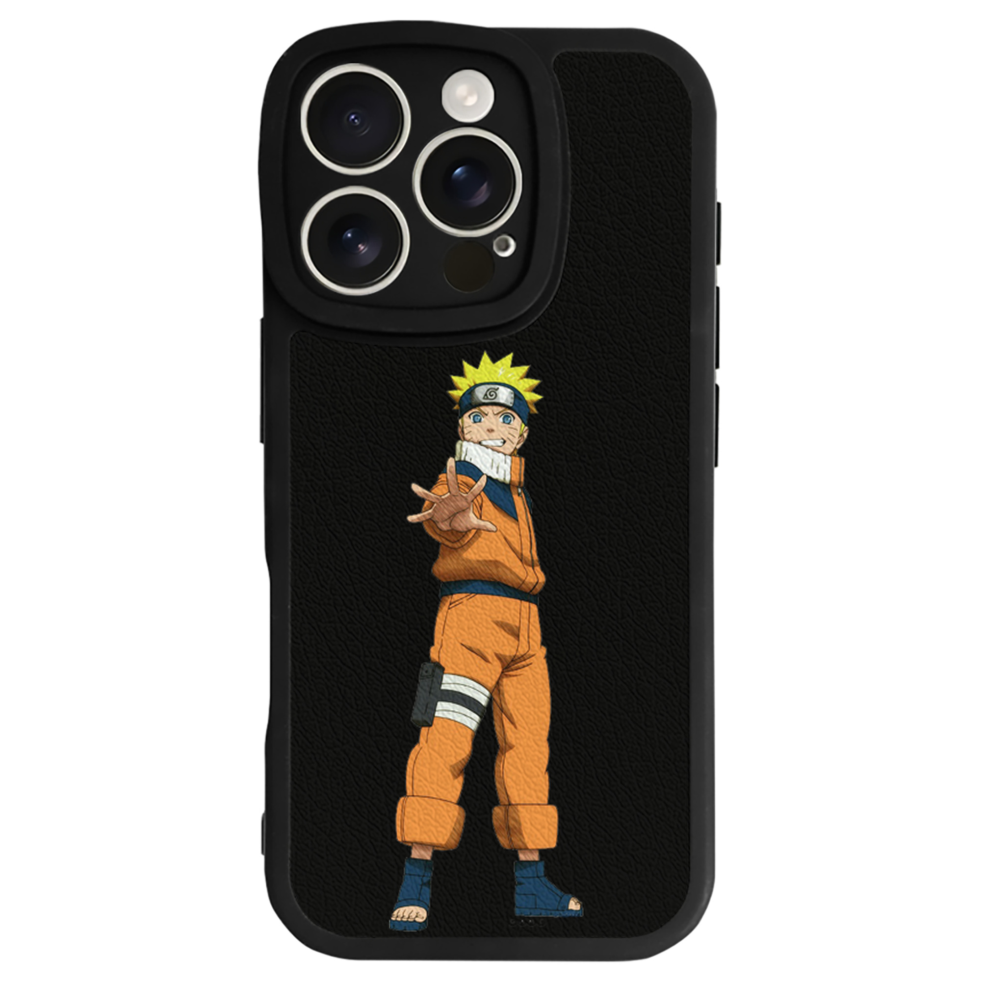 （画像用） NARUTO -ナルト- うずまき ナルト Uzumaki Naruto 【iPhone 16シリーズ対応】シリコンスマホケース（レザー調） 材質：シリコン